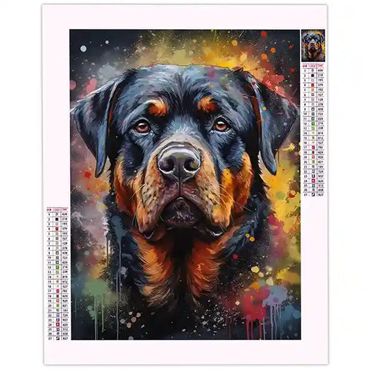 Diamond Painting Rottweiler