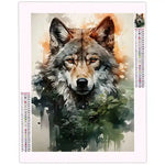 Diamond painting Tête de Loup - Vignette | Broderie Diamant